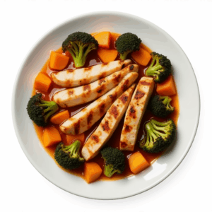 HONEY-GLAZED CHICKEN & VEG