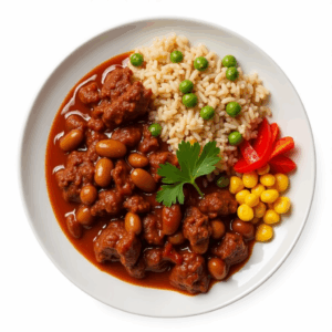 TEXAN LEAN MINCE WITH BEANS, SALSA & WILD RICE
