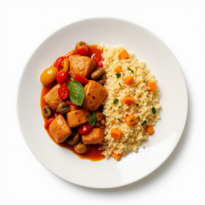 CHICKEN CACCIATORE WITH COOS COOS