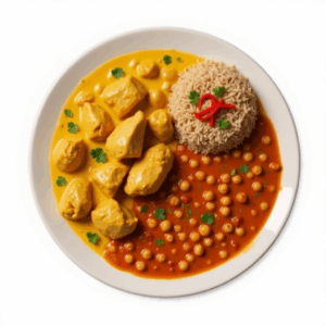 CHICKEN KORMA CHICKPEA & BROWN RICE